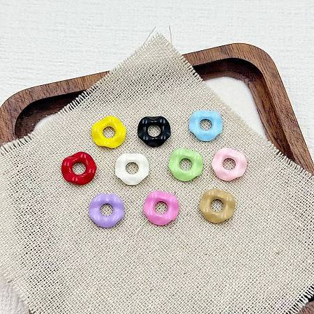 Baking Paint Alloy Enamel European Beads FIND-G092-08-1
