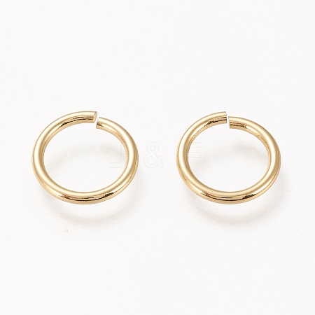 Brass Open Jump Ring KK-L006-017C-G-1