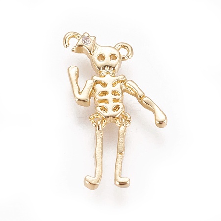 Brass Pendants KK-L188-02G-1
