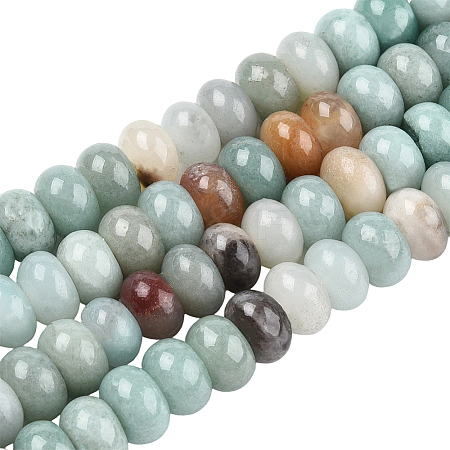 2 Strands Natural Flower Amazonite Beads Strands G-PA0001-86-1