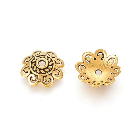 Tibetan Style Bead Caps LS-TIBEB-00955-AG-NR-1