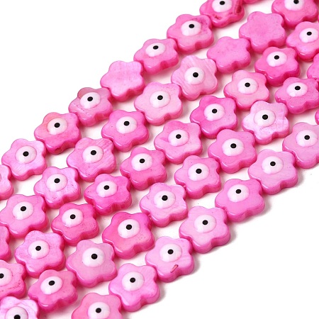 Dyed Natural Freshwater Shell Beads Strands SHEL-A006-03A-1