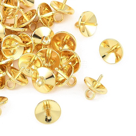 SHEGRACE Brass Cup Pearl Peg Bails Pin Pendants XGRQ1R671-349G-1