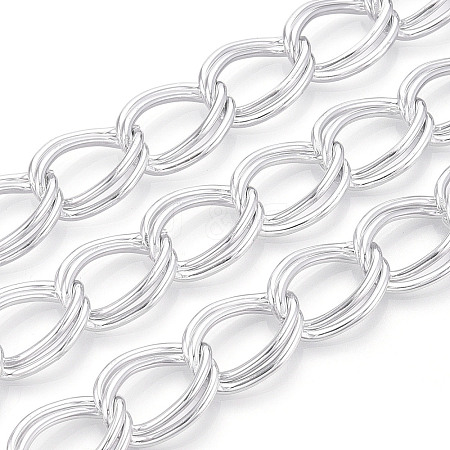 Aluminium Double Curb Chains CHA-N004-04P-1