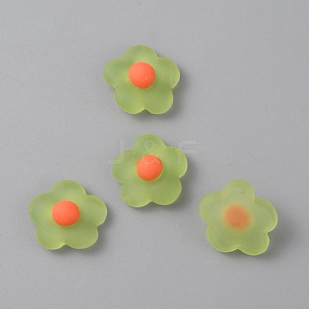 Spring Theme Translucent Resin Cabochons RESI-TAC0016-10D-1