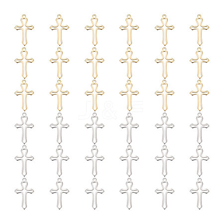 40Pcs 2 Colors 304 Stainless Steel Pendants FIND-UN0004-04-1