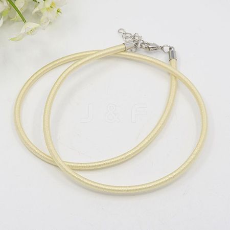 Silk Cord Necklaces Making NFS005-17-1