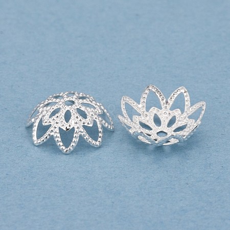 Brass Multi-Petal Bead Caps KK-K253-18S-1