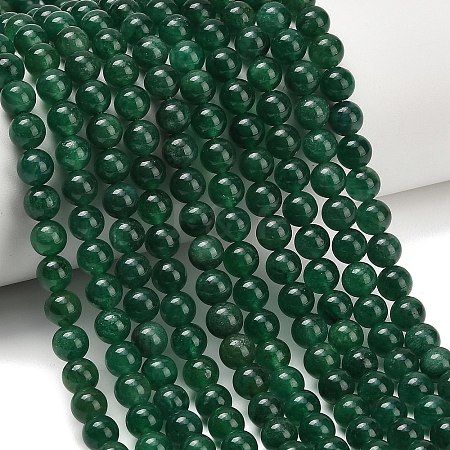 Natural Fuchsite Beads Strands G-L661-B01-6mm-B-1