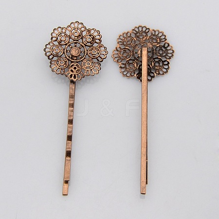 Vintage Iron Hair Bobby Pin Findings IFIN-J039-15R-NF-1