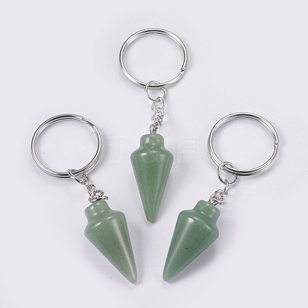 Natural Green Aventurine Keychain KEYC-P041-A011-1