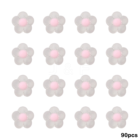 90Pcs Transparent Acrylic Beads TACR-YW0002-23B-1