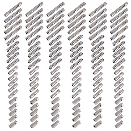 2000Pcs 4 Styles Glass Twisted Bugle Beads SEED-GO0001-09C-1