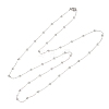 304 Stainless Steel Ball Link Chain/Satellite Chain Necklaces SA-CBA4160-20P-4