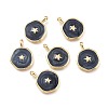 Brass Enamel Pendants KK-K248-02A-G-1