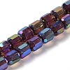 Electroplate Glass Beads Strands EGLA-D030-19E-1