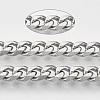 Tarnish Resistant 201 Stainless Steel Cuban Link Chains STAS-R100-23-1