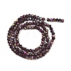 Electroplate Glass Beads Stradns EGLA-H114-02B-04-4