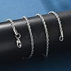 Non-Tarnish 304 Stainless Steel Rope Chain Necklaces NJEW-F226-03P-03-4