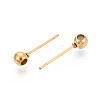 304 Stainless Steel Stud Earring Findings STAS-F329-01A-G-3