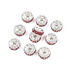 Brass Grade A Rhinestone Spacer Beads RB-A014-Z8mm-23S-5