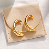 4Pcs 4 Styles C-Shaped Alloy Cuff Earrings EJEW-GO0002-30-4