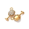 304 Stainless Steel Rhinestone Pendants STAS-L318-18G-05-2