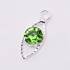Glass Rhinestone Pendants PALLOY-WH0066-36P-10-1