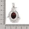 Dyed & Heated Natural Red Tiger Eye Pendants G-A224-02P-05-3