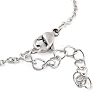 Non-Tarnish Stainless Steel Cable Chain Link Bracelets for Women Men STAS-Z061-01P-02-3
