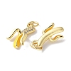 Brass Micro Pave Cubic Zirconia Pendants KK-A252-26B-G-2