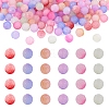 120Pcs 6 Colors Acrylic Beads SACR-TA0001-26-1