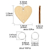 50Pcs Undyed Wood Connector Charms WOOD-FS0001-12A-6