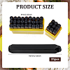 35Pcs 2 Styles Steel Craft Punch Stamps TOOL-ME0001-05-2