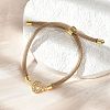Adjustable Nylon Cord Bracelets X-BJEW-C096-01G-15-1