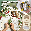 12pcs Unfinished Wood Craft Pendants DIY-OC0016-10A-5