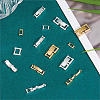 SUPERFINDINGS 16Pcs 4 Styles 2 Colors Eco-Friendly Brass Watch Band Clasps KK-FH0007-35-4