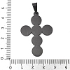 Ion Plating(IP) 304 Stainless Steel Saint Benedict Medal Cross Pendants STAS-F012-12B-3