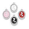 Alloy Enamel Pendants ENAM-T020-112P-1