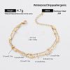 304 Stainless Steel 2-Strand Bracelets for Women QD8727-1-1