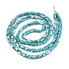 Electroplate Opaque Solid Color Glass Beads Strands X-EGLA-N002-25-A06-2