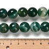Dyed Natural Banded Agate Beads Strands G-G175-A07-01-5