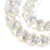 Electroplate Glass Beads Strands EGLA-Q135-04A-A08-3