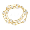 Cat Eye Round Beads Multi-strand Bracelets for Women BJEW-JB12338-02-2