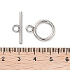 Non-Tarnish 304 Stainless Steel Ring Toggle Clasps X1-STAS-A092-09H-P-3