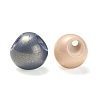UV Plating Opaque Acrylic European Beads OACR-F006-07-2