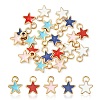 20Pcs 5 Styles Alloy Enamel Charms ENAM-YW0002-98-1