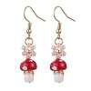 Handmade Lampwork Dangle Earrings EJEW-MZ00440-3