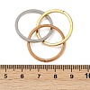201 Stainless Steel Trinity Interlocking Ring Finger Rings FS-WG6776A-02-4