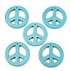 Synthetic Howlite Big Pendants TURQ-GP204-1-2